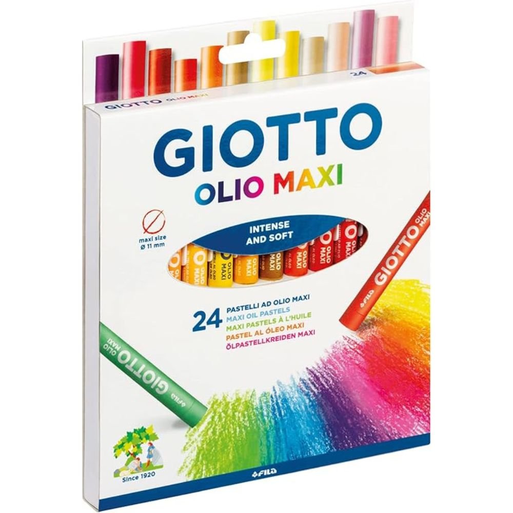 Giz Pastel Oleo Giotto Olio Maxi 24 Cores Canson - F293800