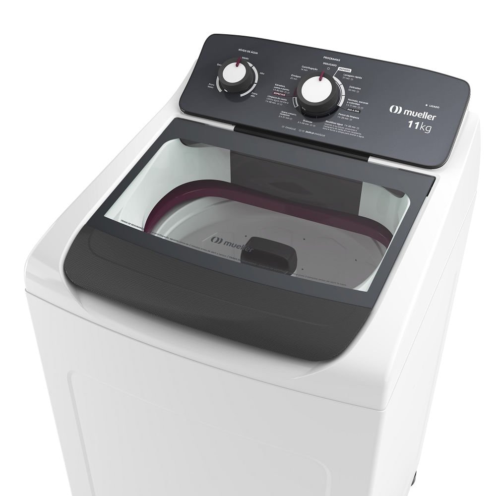 Lavadora de Roupas Automática Mueller 11Kg Ciclo Rápido Branca MLA11 ¿ 127 Volts
