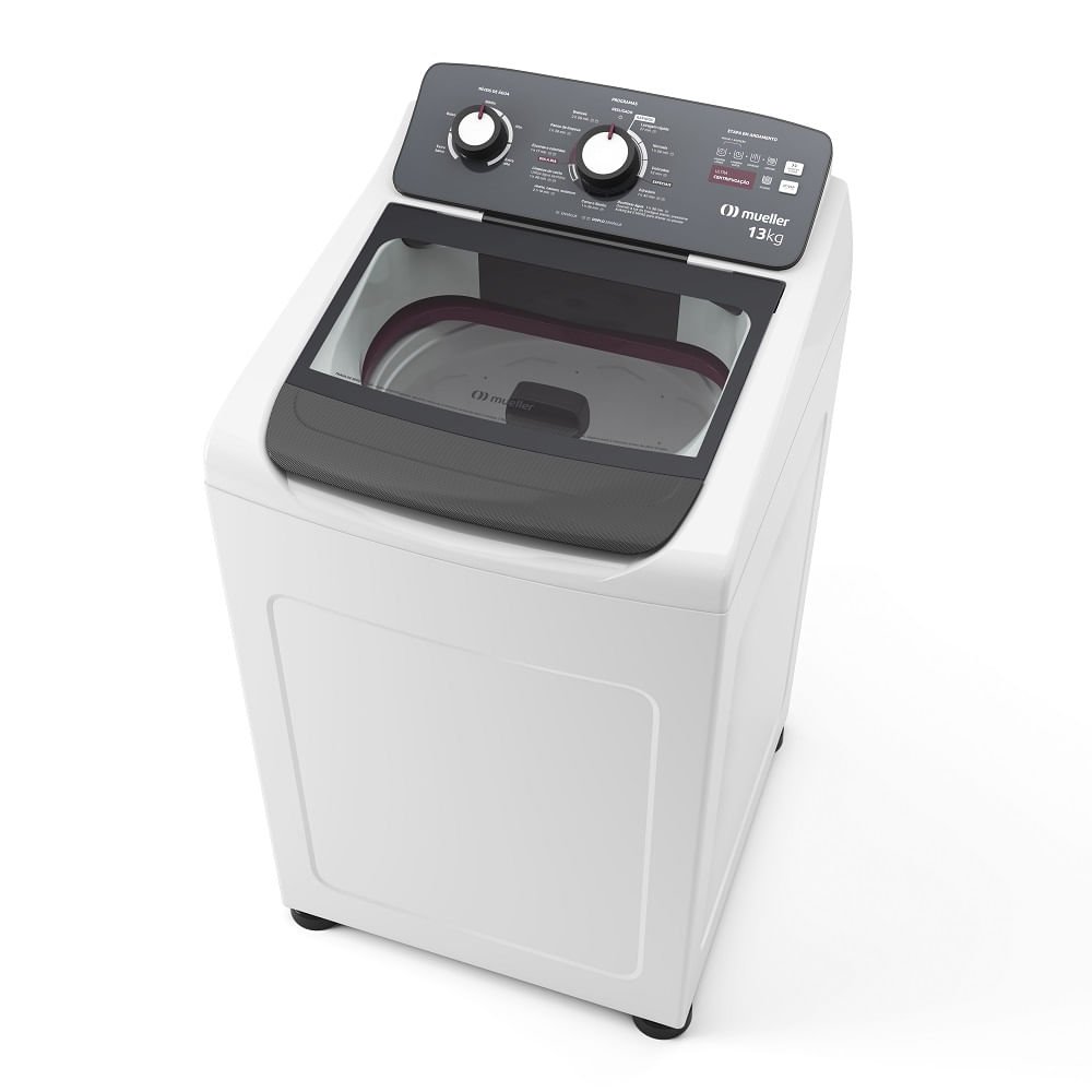 Lavadora de Roupas Automática Mueller 13Kg Ultracentrifugação e Ciclo Rápido Branca MLA13 ¿ 127 Volts