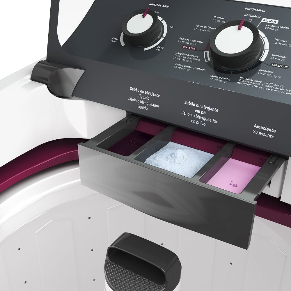 Lavadora de Roupa Automática Mueller 17Kg com Ultracentrifugação e Ciclo Rápido Branca MLA17 ¿ 220 Volts