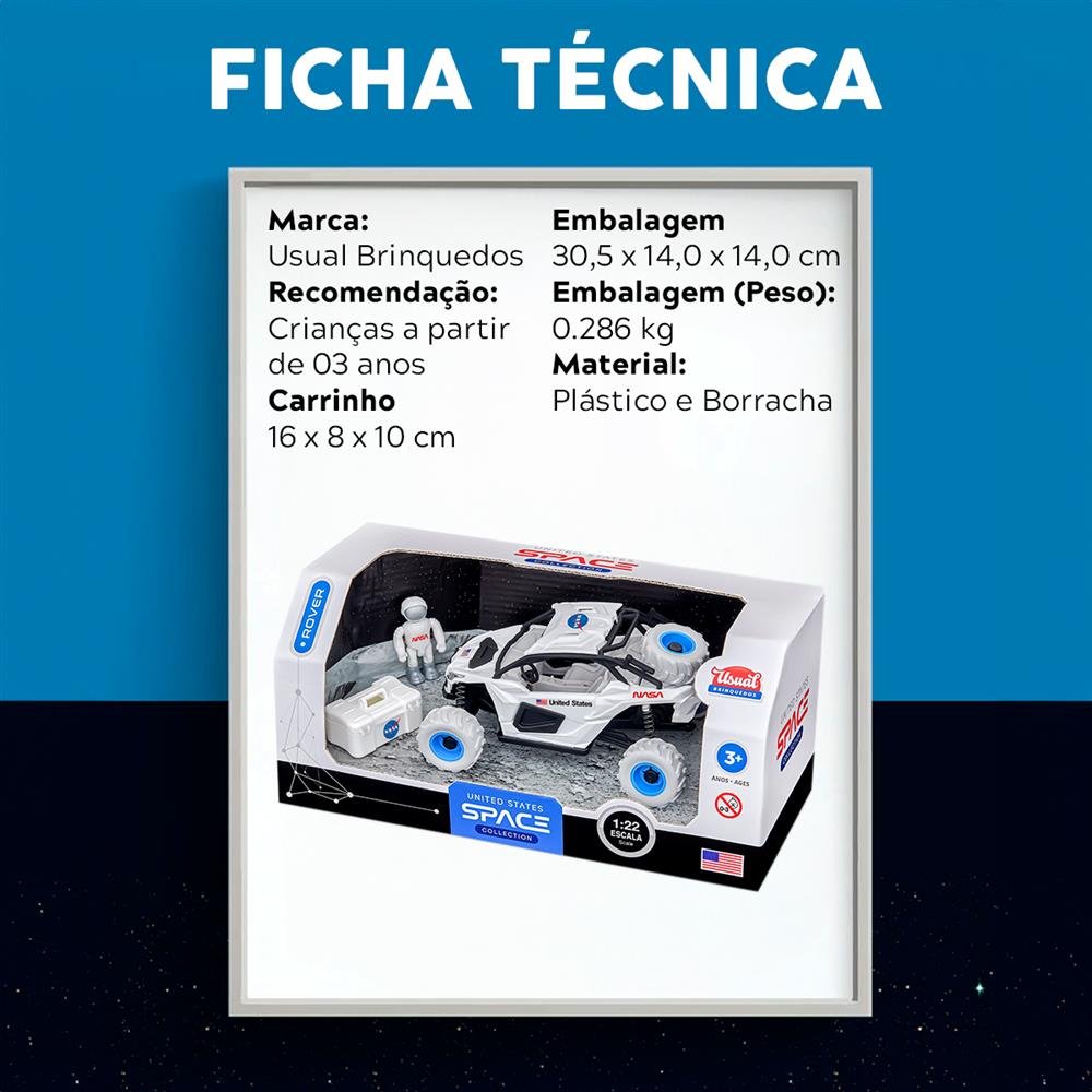 Veículo Lunar Rover - Usual Brinquedos