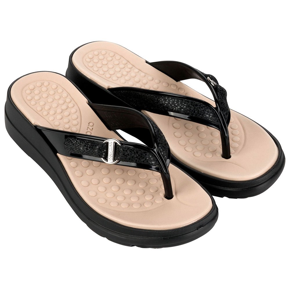 Azaleia Lia Soft Care 18836 AS509 Preto Bege 33-40 12 Pares