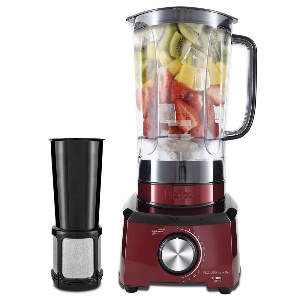 Liquidificador Philco Turbo Vermelho PLQ1350 - 220 Volts