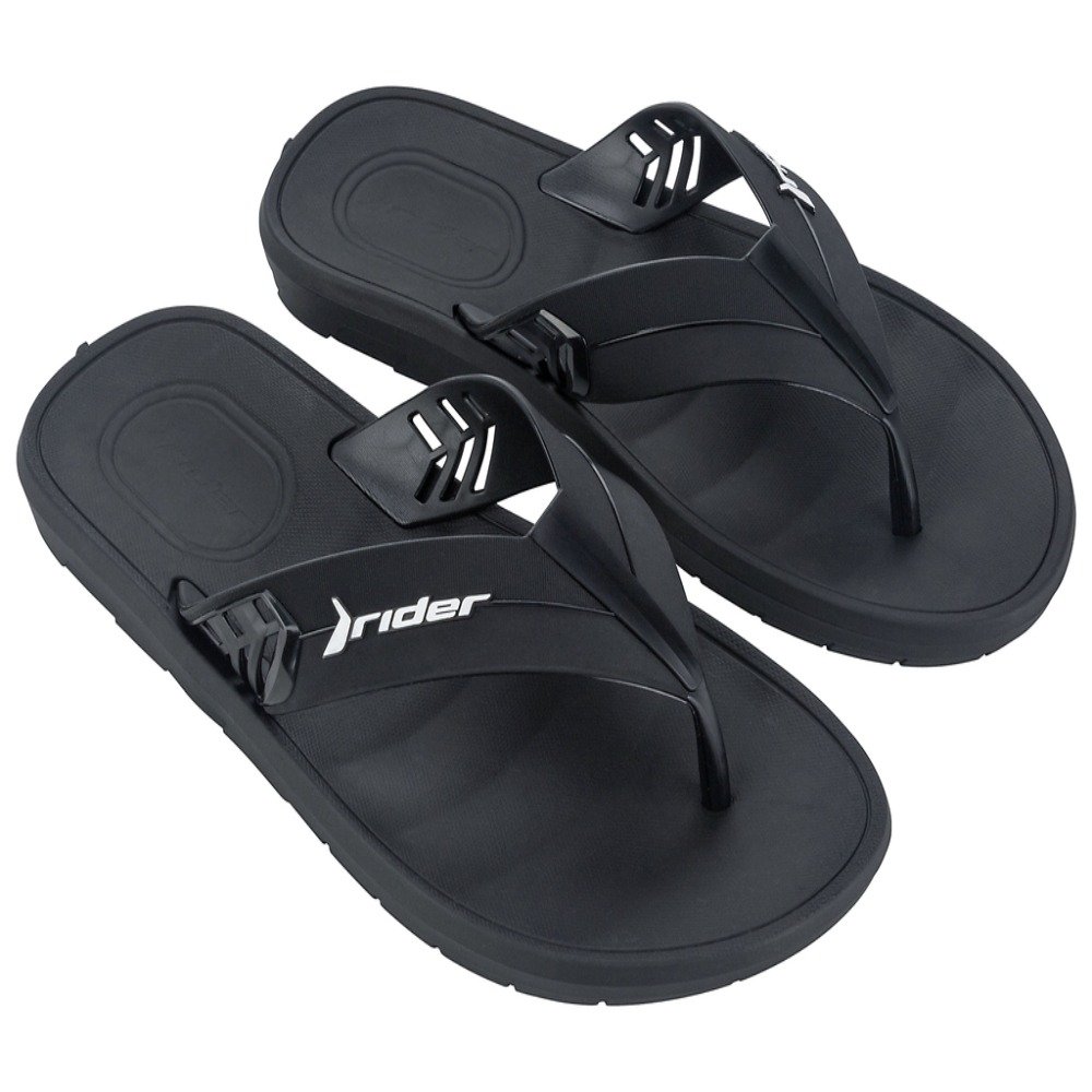 Rider Moving 12289 Av175 (37-44) - Preto Preto Branco G02258 com 12 Pares