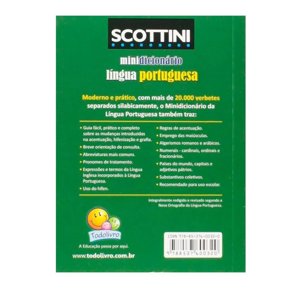 Dicionario Escolar Lingua Portuguesa Todolivro