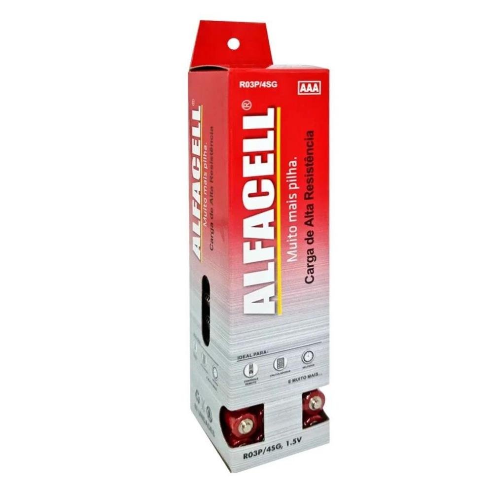 Pilha Alfacell Aa C/60 R 6P/45G