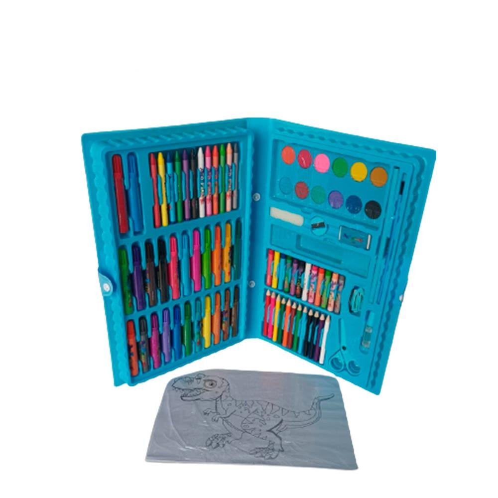 Estojo Desenho Art Zone 86 Pçs Dino