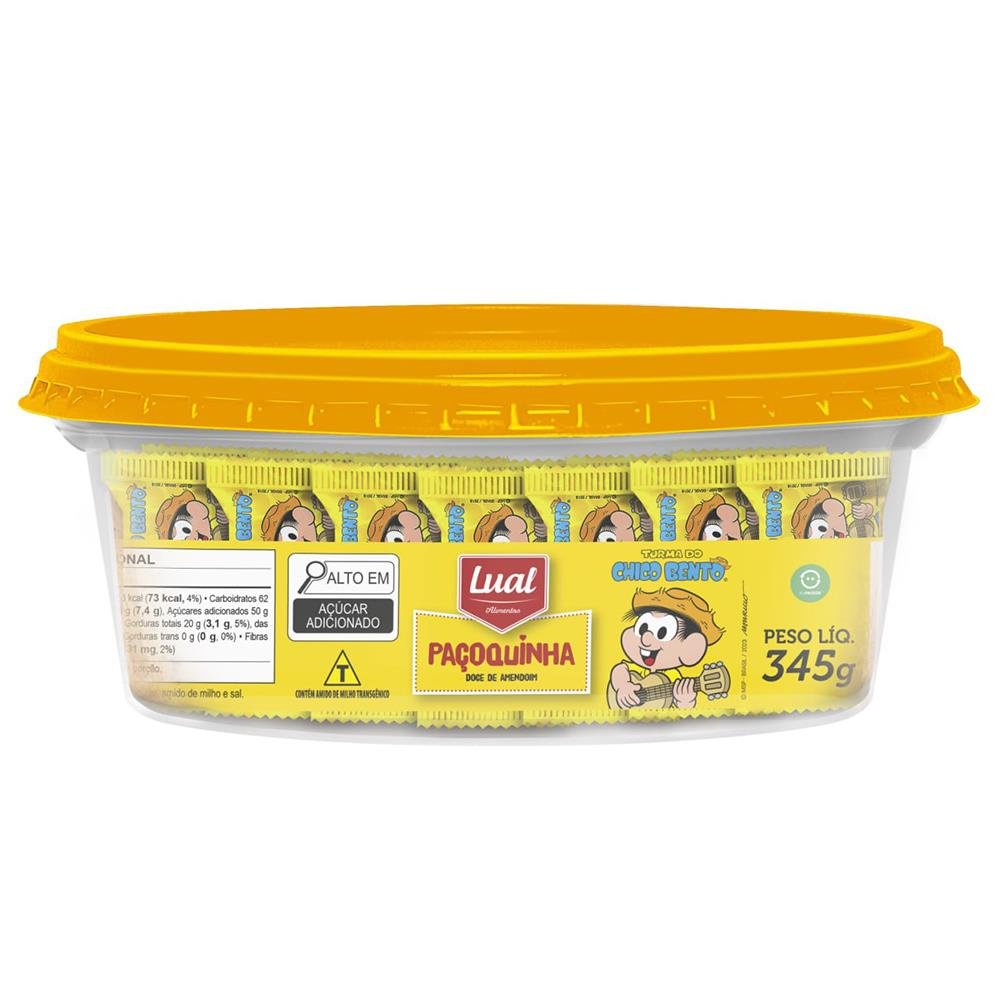 Paçoca Rolha Lual Chico Bento - Pote 345 G