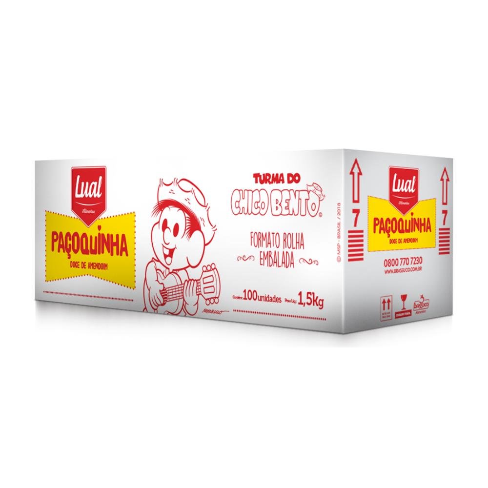 Paçoca Rolha Lual Chico Bento - Caixa 1,5 KG