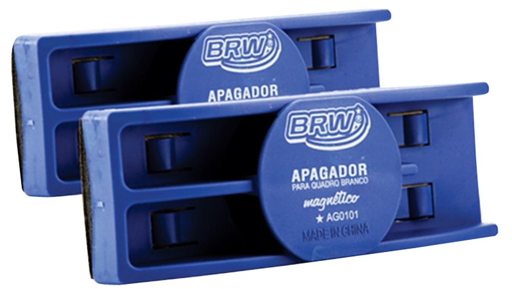 Apagador Magnético Azul Para Quadro Branco BRW