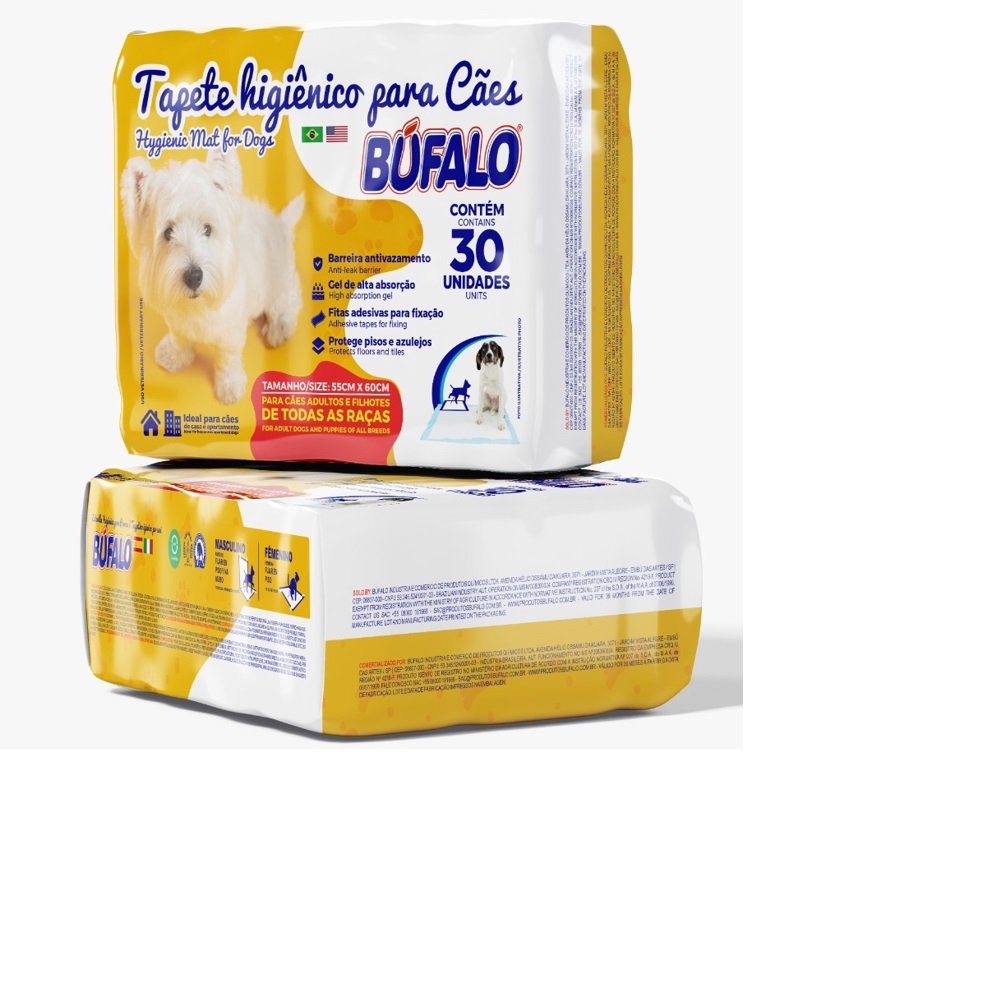 TAPETE HIGIÊNICO PARA CÃES 80 cm X 60 cm