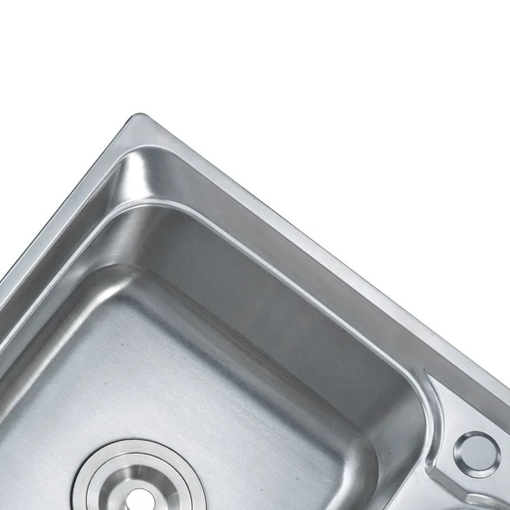 Pia Dupla de Cozinha Inox 68x39x20 Belcca PCD201-01