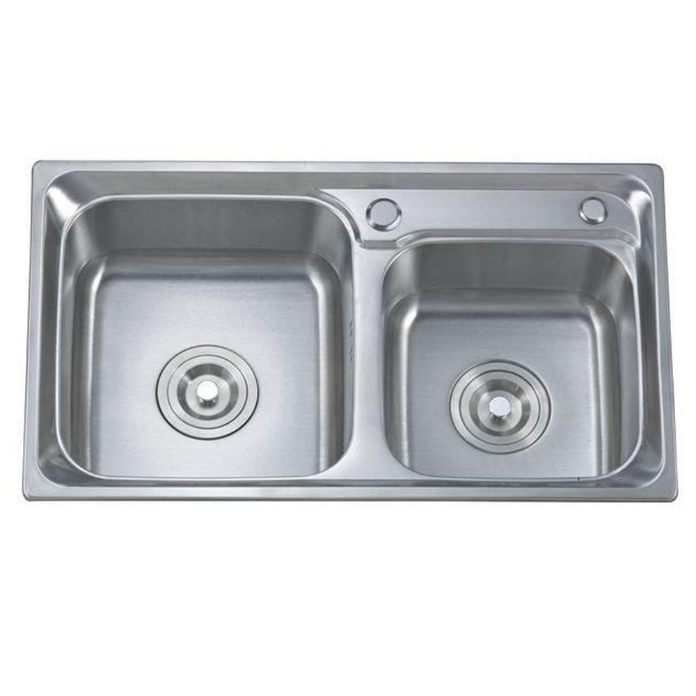 Pia Dupla de Cozinha Inox 68x39x20 Belcca PCD201-01