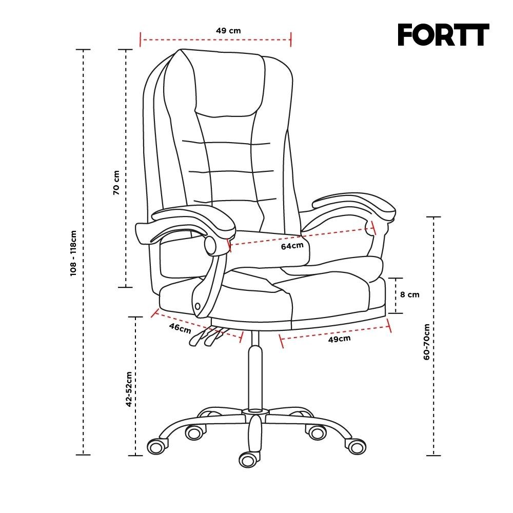 Cadeira De Escritorio Presidente Base Cromada Com Rodinha Fortt Suzhou Branca - Cpf09-B