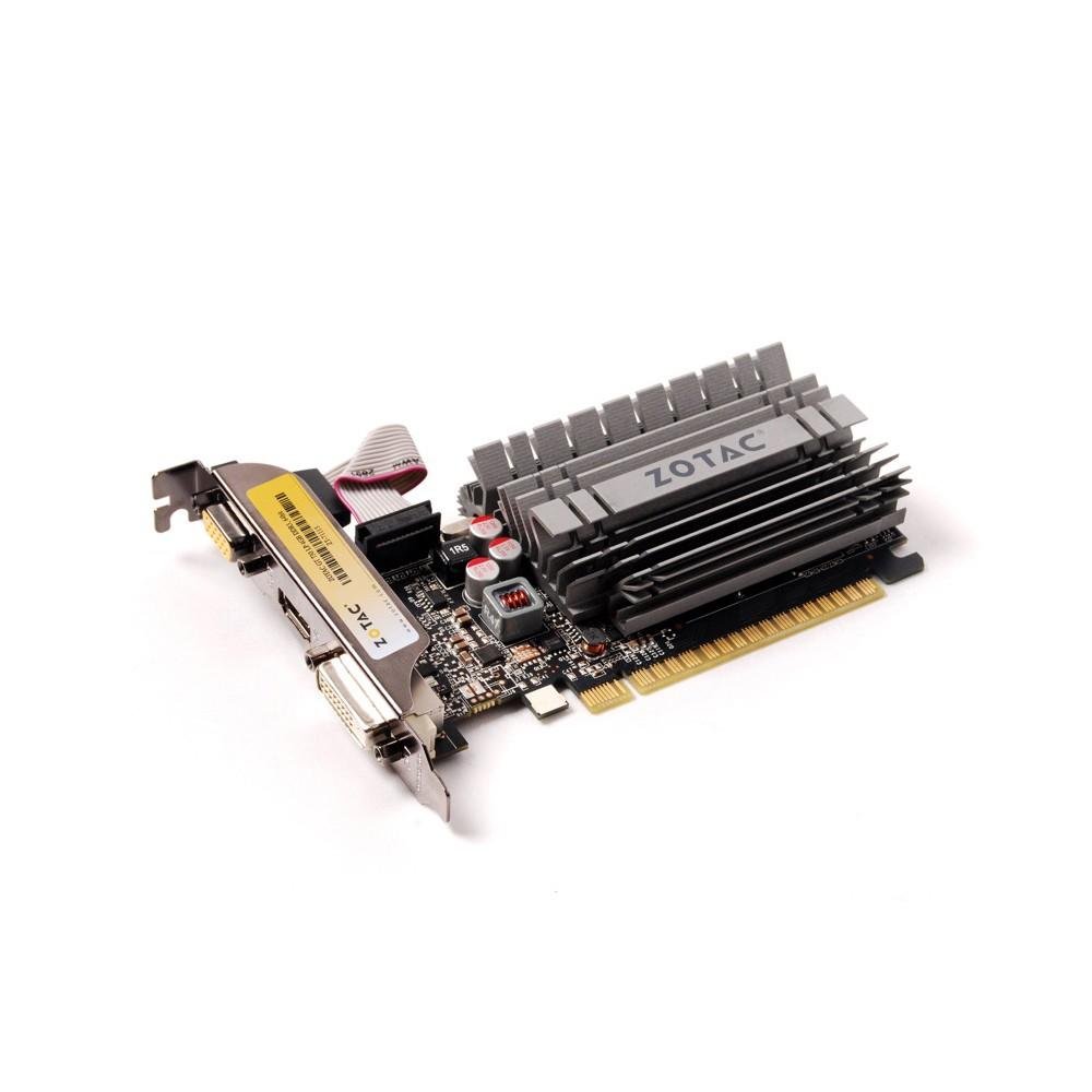 Placa de Vídeo Zotac GeForce GT 730, 4GB, DDR3, 64-Bit, Preto