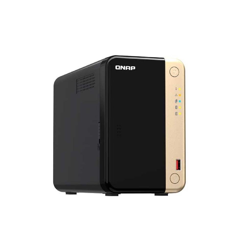 Storage Nas Qnap 2 Baias Para Hd E Ssd Preto Ts-264-8G-Us