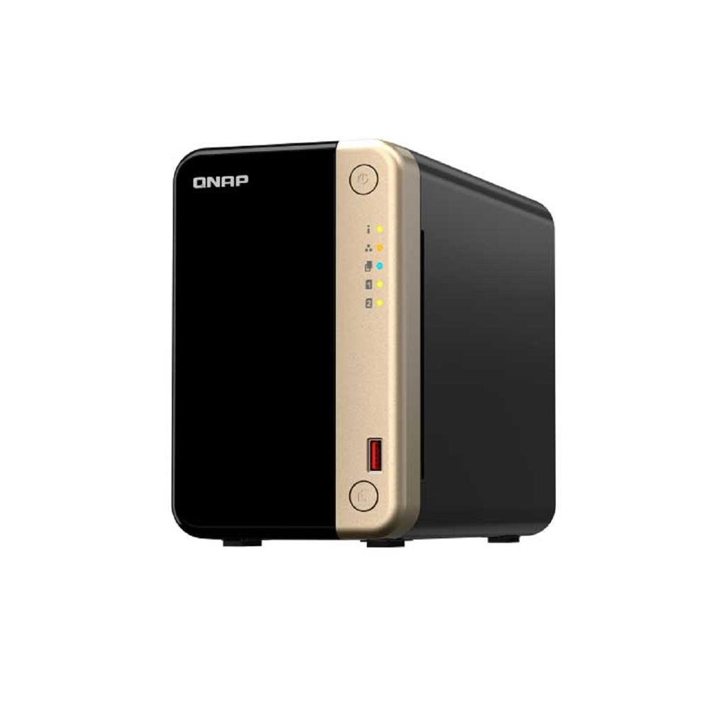 Storage Nas Qnap 2 Baias Para HD e SSD Preto TS-264-8G-US