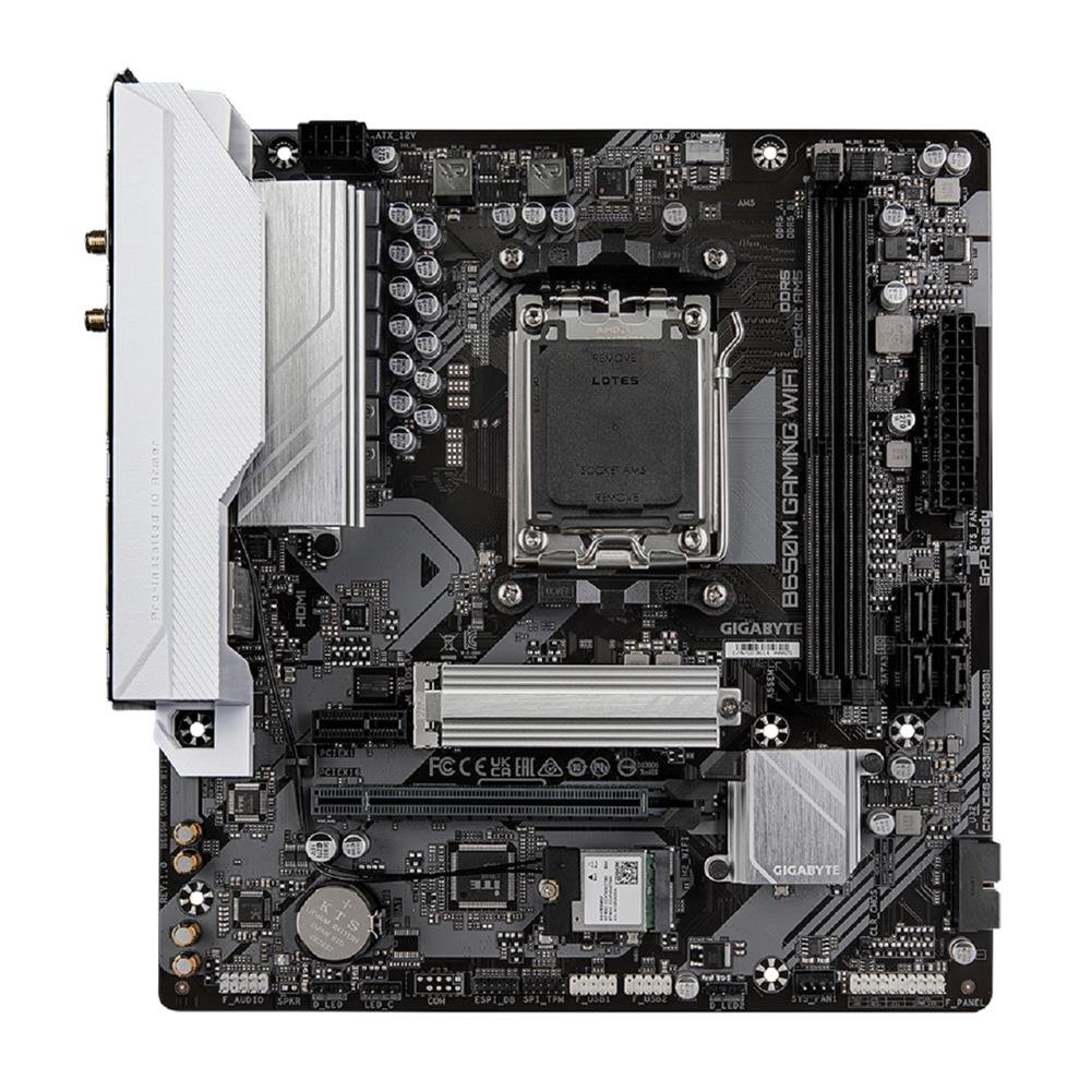 Placa Mãe Gigabyte B650M Gaming WiFi, Chipset B650, AMD AM5, mATX, DDR5