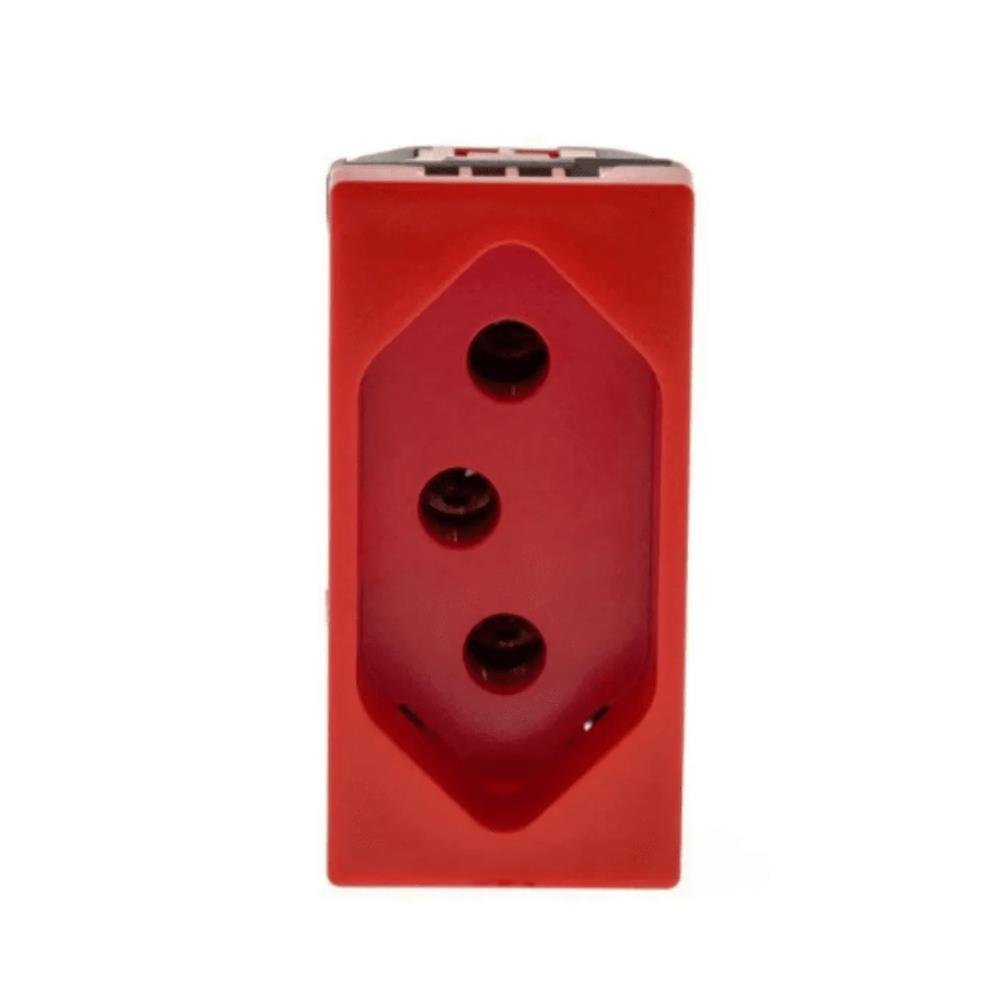Tomada Legrand 615079VM, 2P+T, 20A, 250V, B. Parafuso, 1M, VM