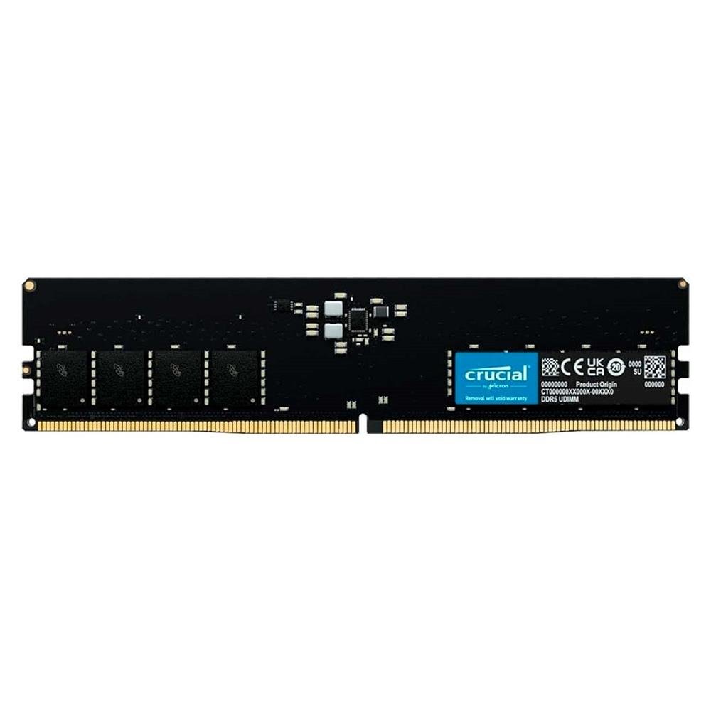 Memória U-Dimm Ddr5 16Gb/4800 Crucial, 16Gb, Ddr5, 4800 Mhz