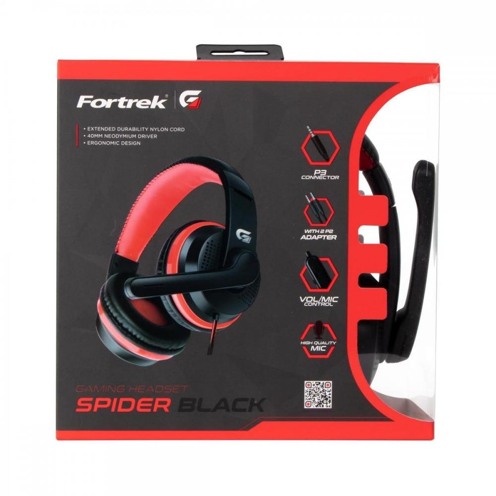 Headset Gamer Fortrek Spider Black Pt/Vm