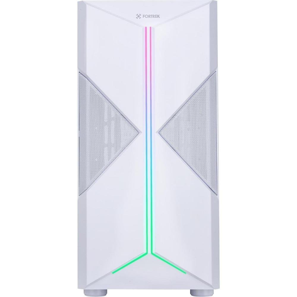 Gabinete Gamer Fortrek Holt Mid Tower RGB Branco