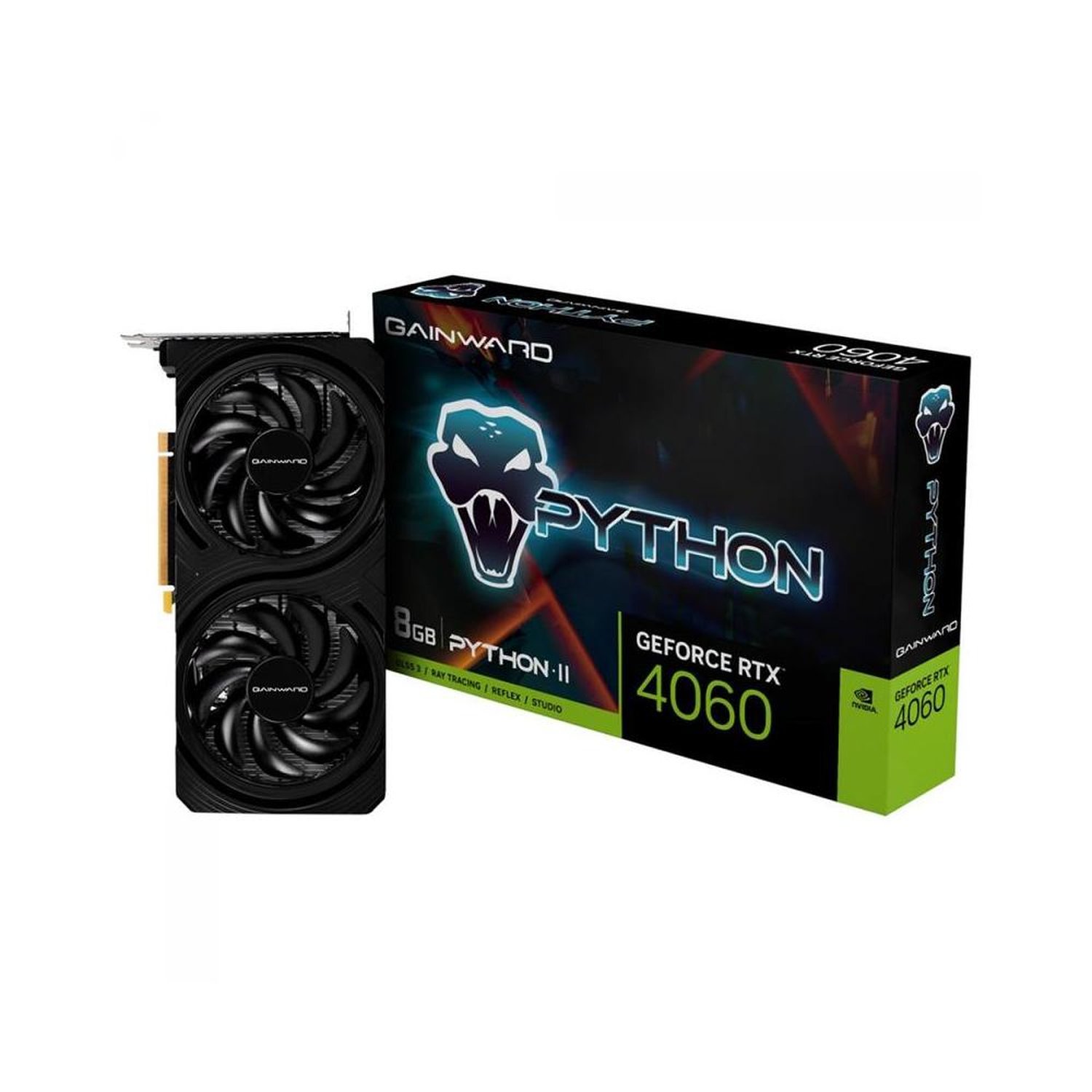 Placa De Video Gainward Geforce Rtx 4060 Python Ii, 8gb, Gddr6, 128bits - Ne64060019p1-1070v