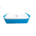Caçarola Plastica Retangular 1,6L C/Tampa Tritec C6
