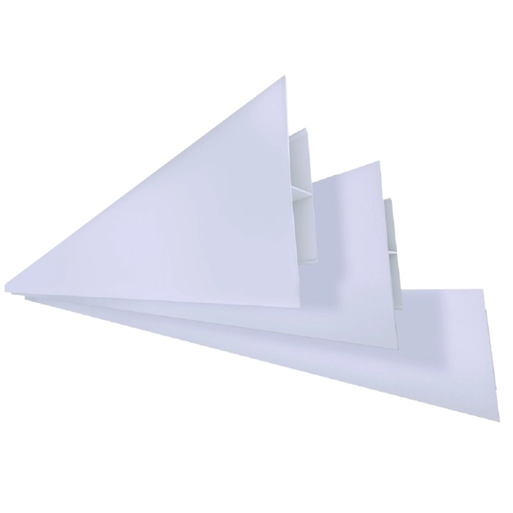 Emenda PVC Plastilit Perfil H Branco Neve 3m - Embalagem com 10 Unidades