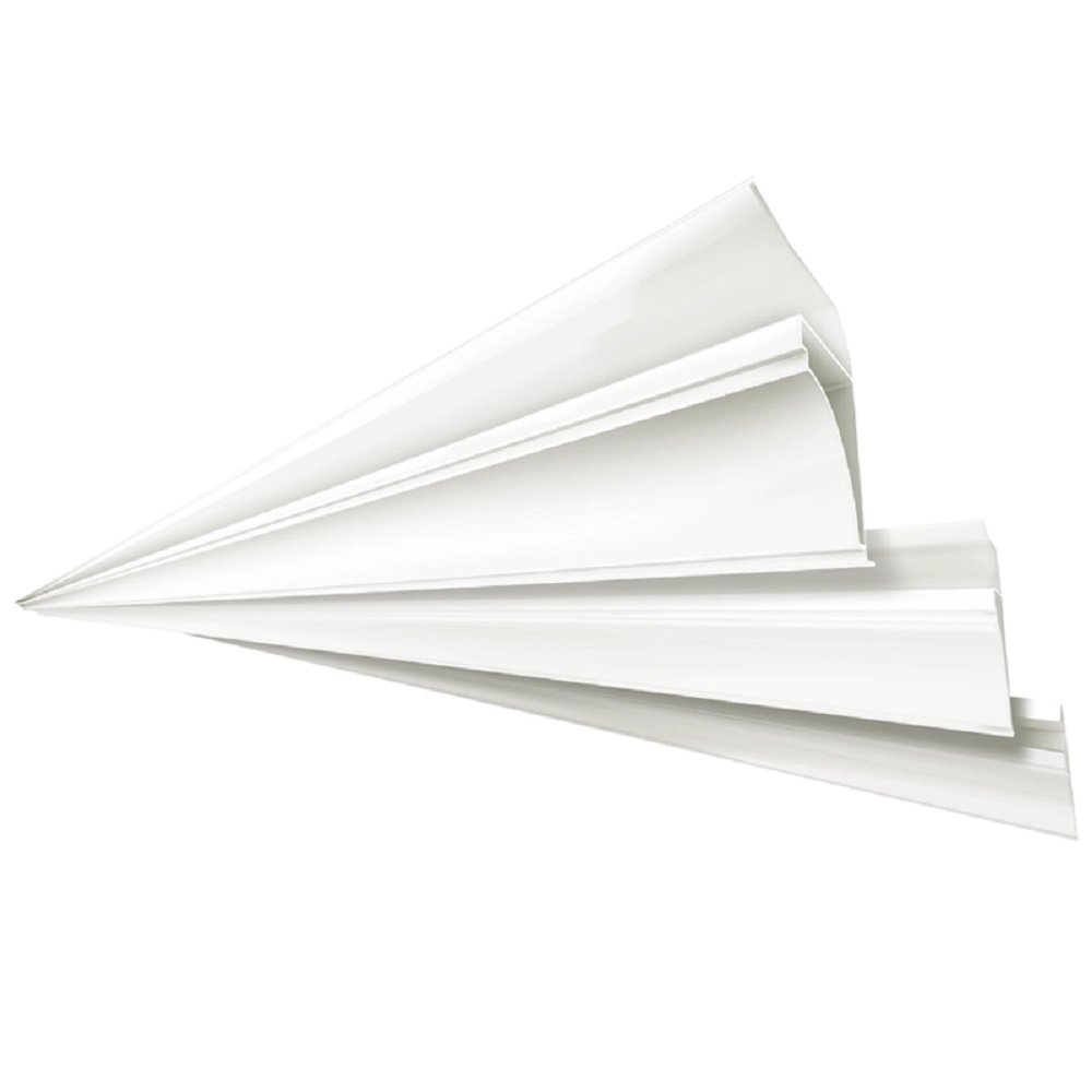 Moldura de Teto PVC Plastilit Branco Neve 3m - Embalagem com 20 Unidades