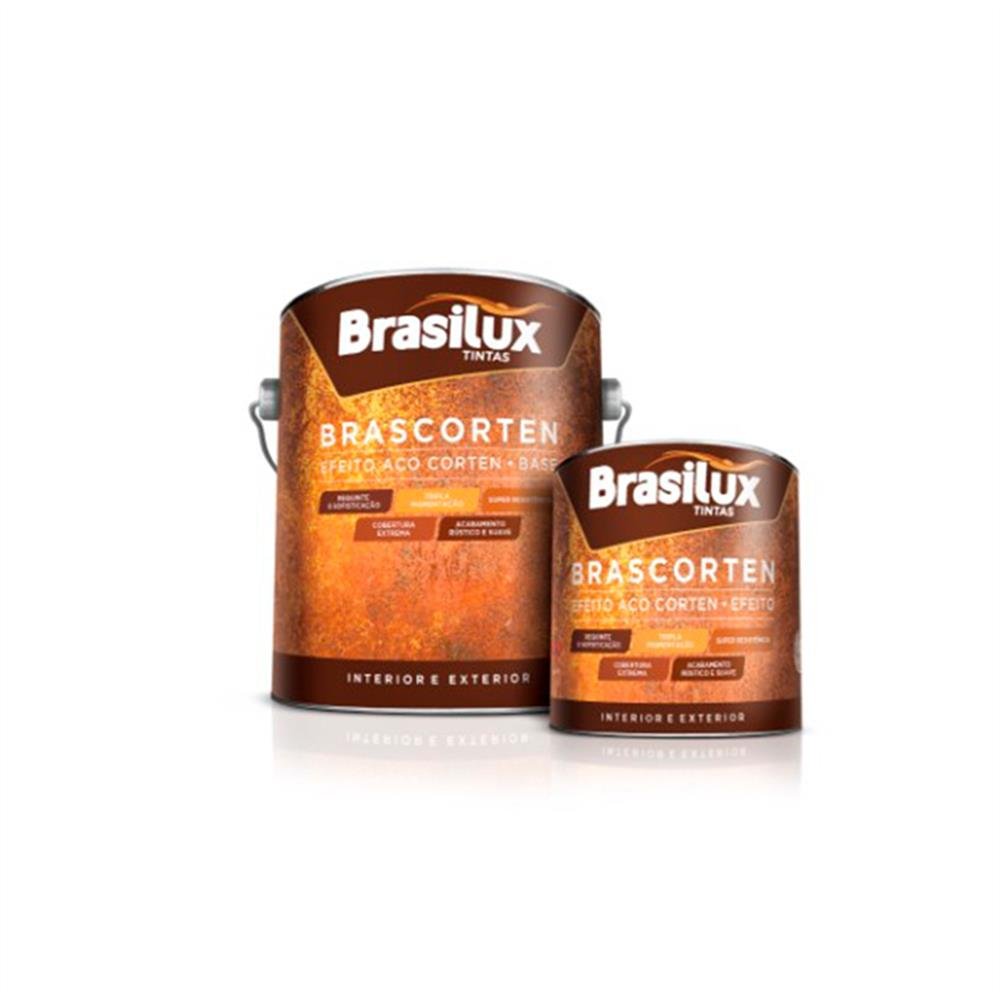 Tinta Brascorten 3,6L Ferrugem Brasilux