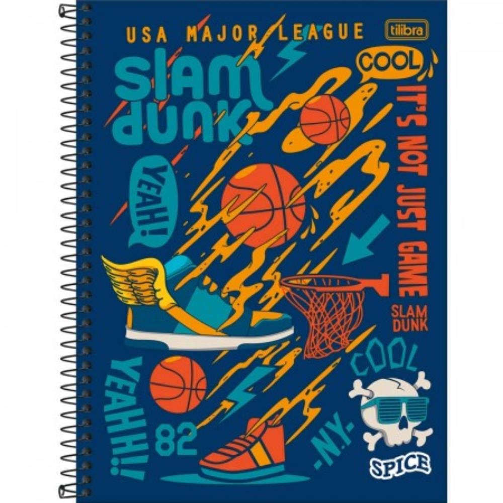 Caderno Universitário 10 Matérias Spice Masculino 160 Folhas Tilibra Sortido