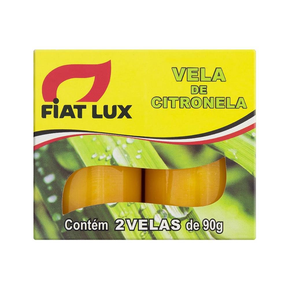 Vela De Citronela Fiat Lux Caixa Com 48 Unidades