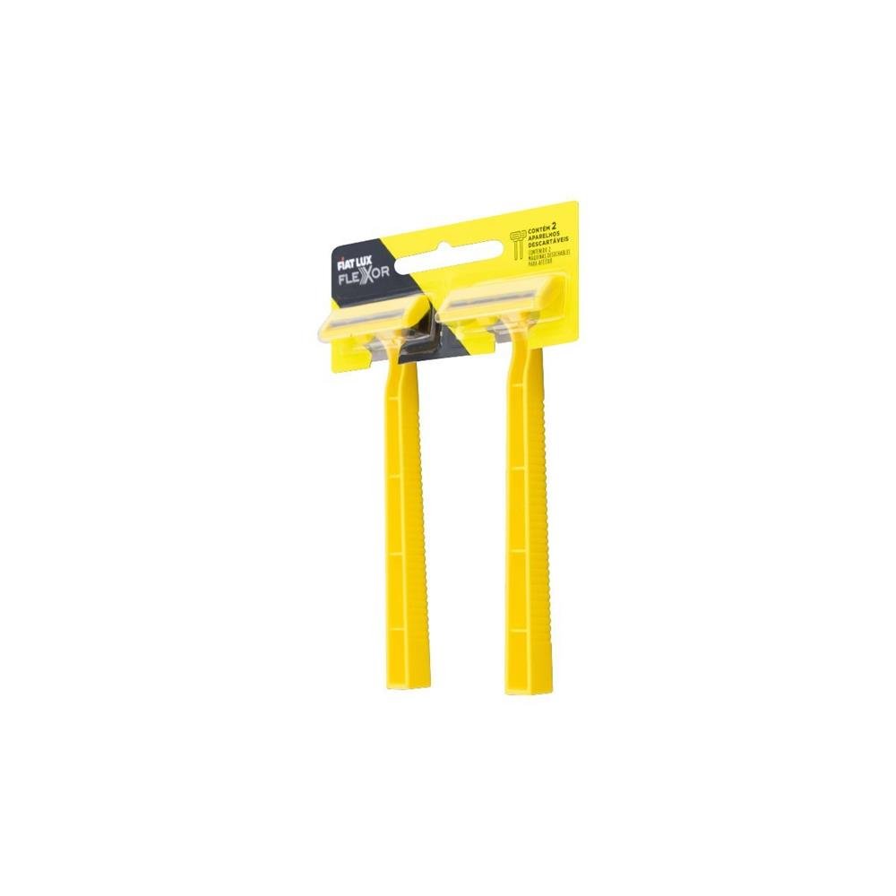Kit Barbeador Descartavel Aparelhos De Barbear Com 2 Laminas Com 96 Unidades Fiat Lux Flexor