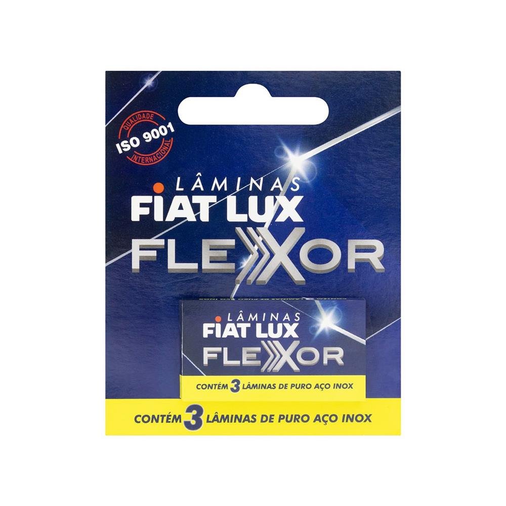 Lamina De Barbear Fiat Lux Cartucho Com 3 Unidades