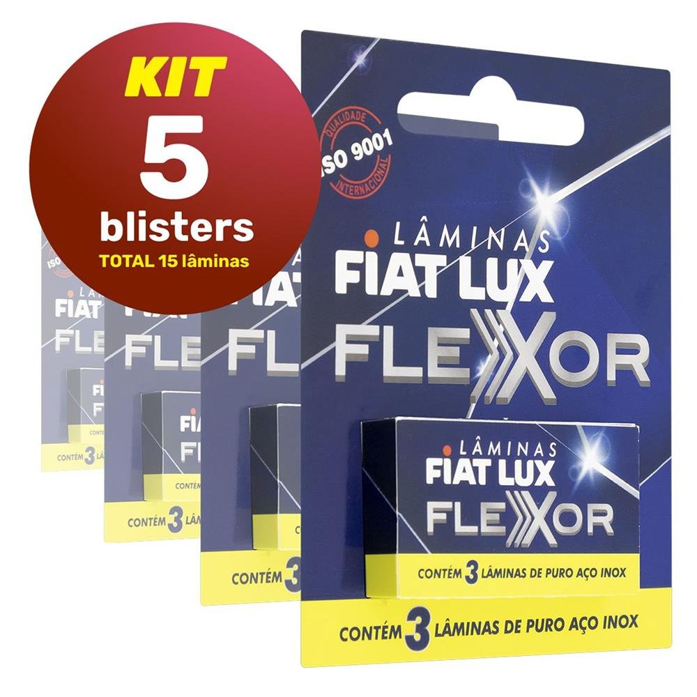 Lamina De Barbear Fiat Lux Cartucho Com 3 Unidades
