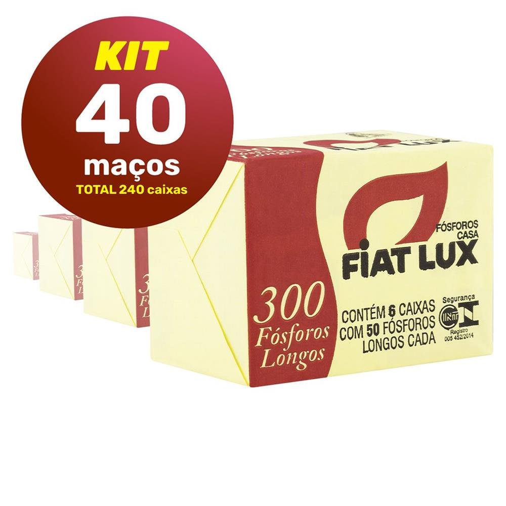 Fosforo Casa Fiat Lux 240 Caixas Cartão