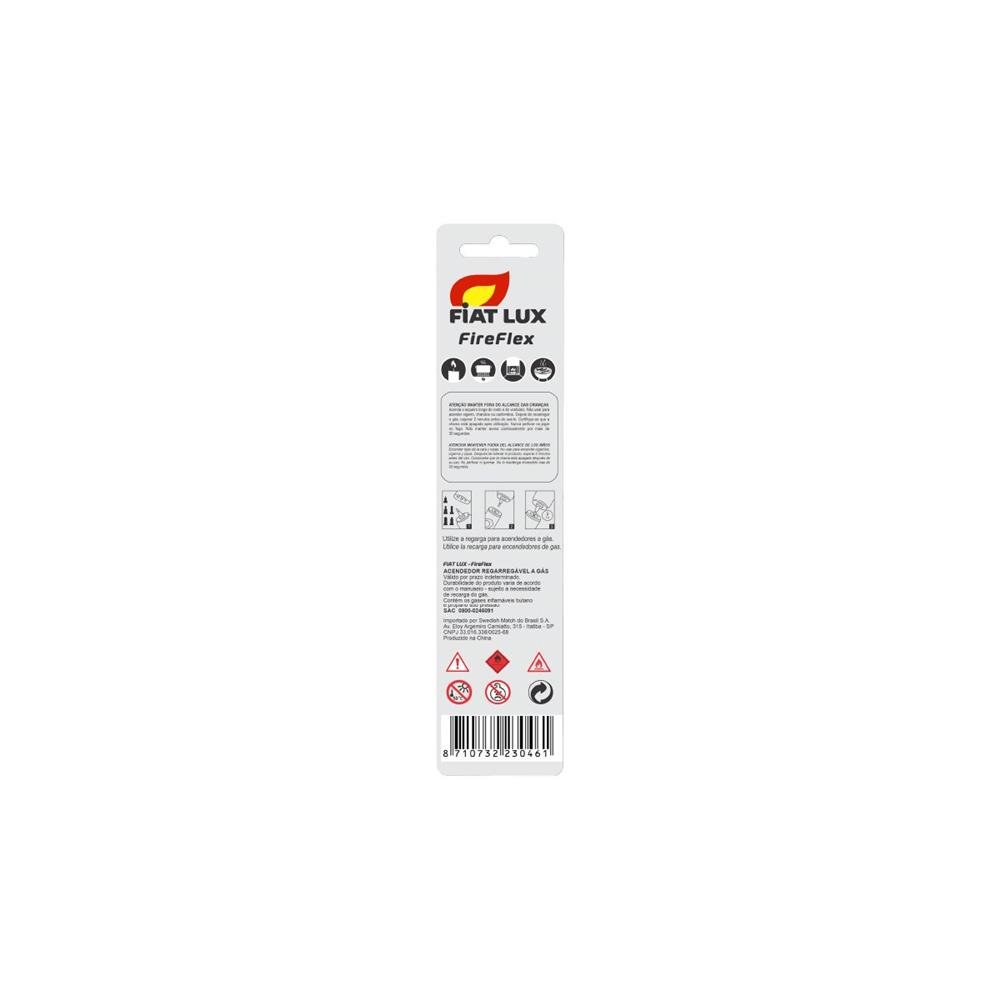 Acendedor A Gas Fiat Lux Fireflex - 8 Unidades