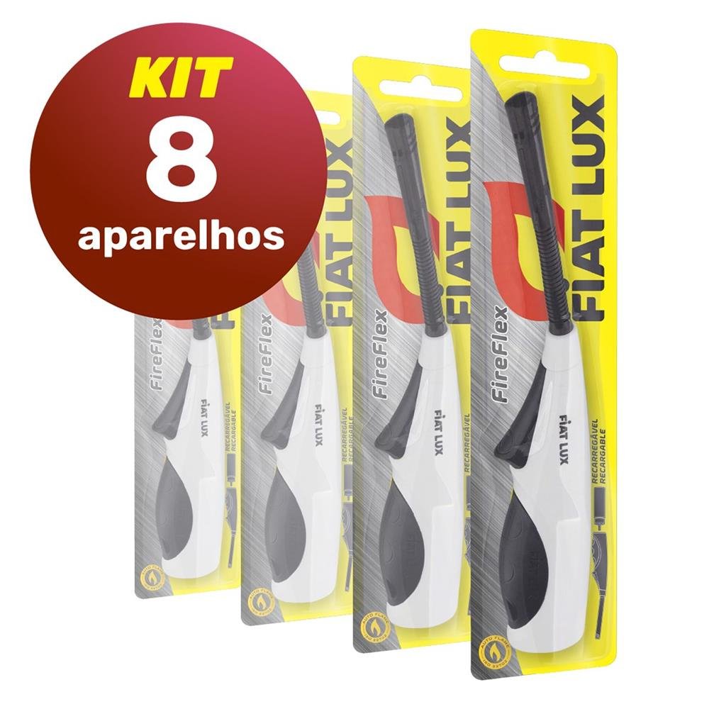 Acendedor A Gas Fiat Lux Fireflex - 8 Unidades