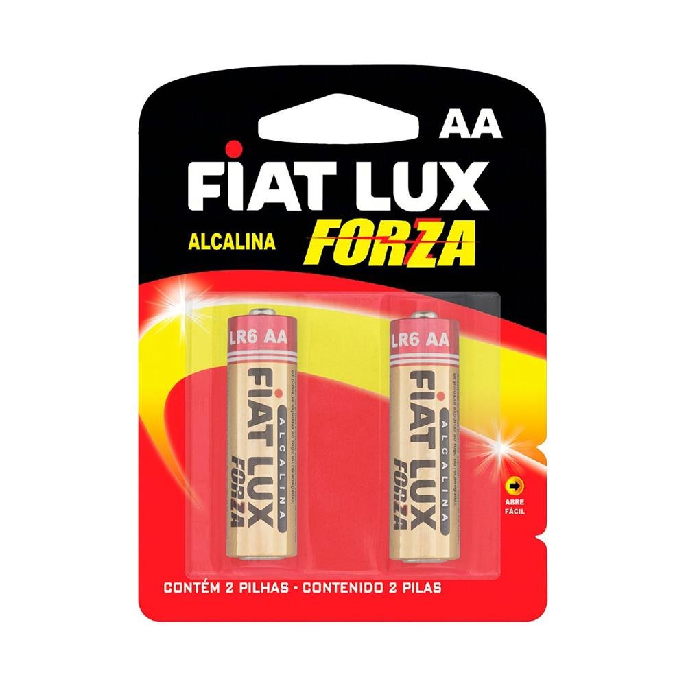 Pilha Alcalina Aa Pequena Fiat Lux 24 Unidades