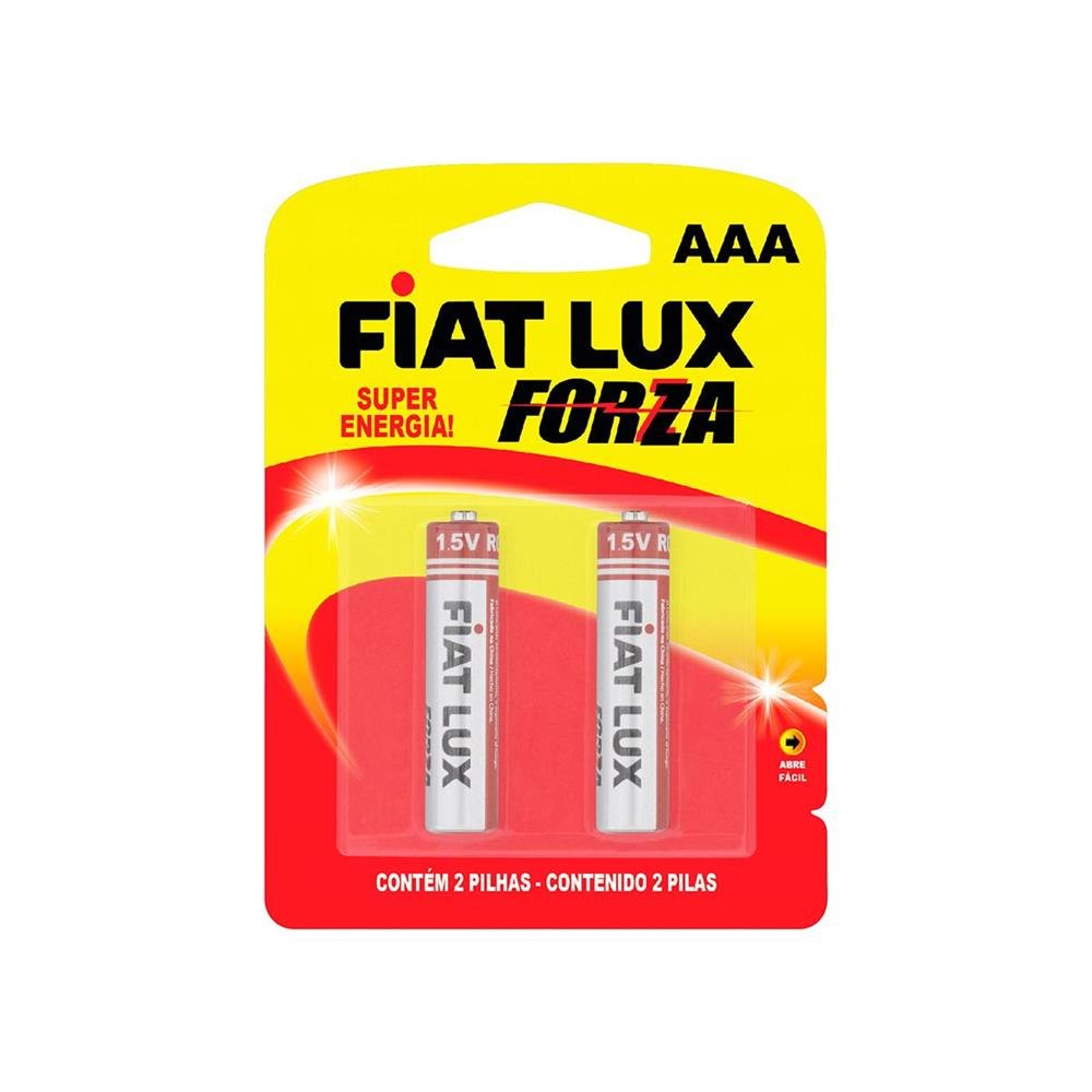 Pilha Comum Aaa Palito Fiat Lux Forza 48 Unidades
