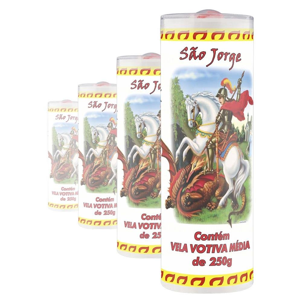 Kit Com 24 Pacotes De Vela Votiva Com Imagem De Santo Fiat Lux 250G 12 Unidades Cada