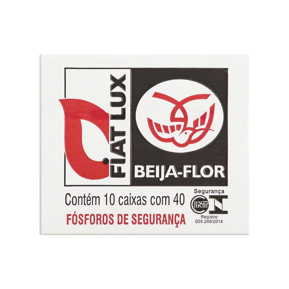 Fosforo Beija-Flor Fiat Lux 200 Caixas De Madeira