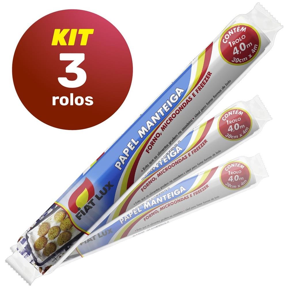 Papel Manteiga Fiat Lux 30Cm X 4M