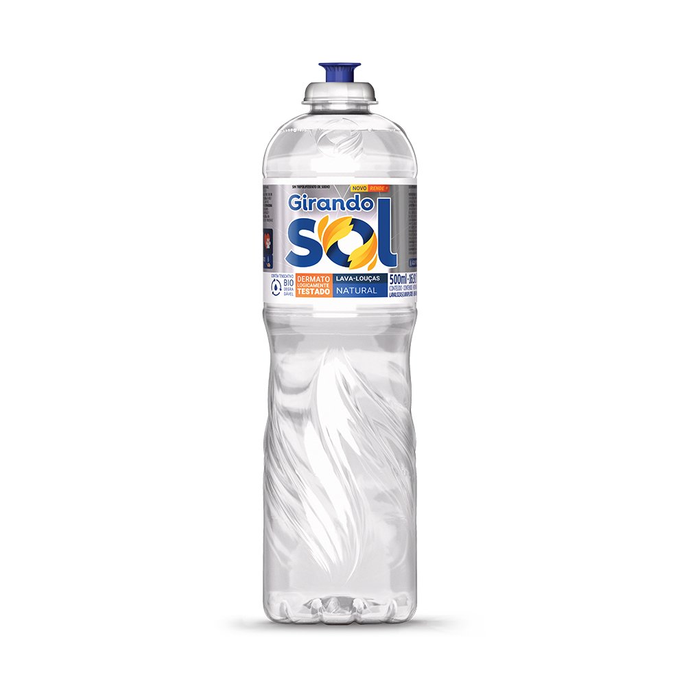 Detergente Lava Louca Neutro 24x500ml Girando Sol