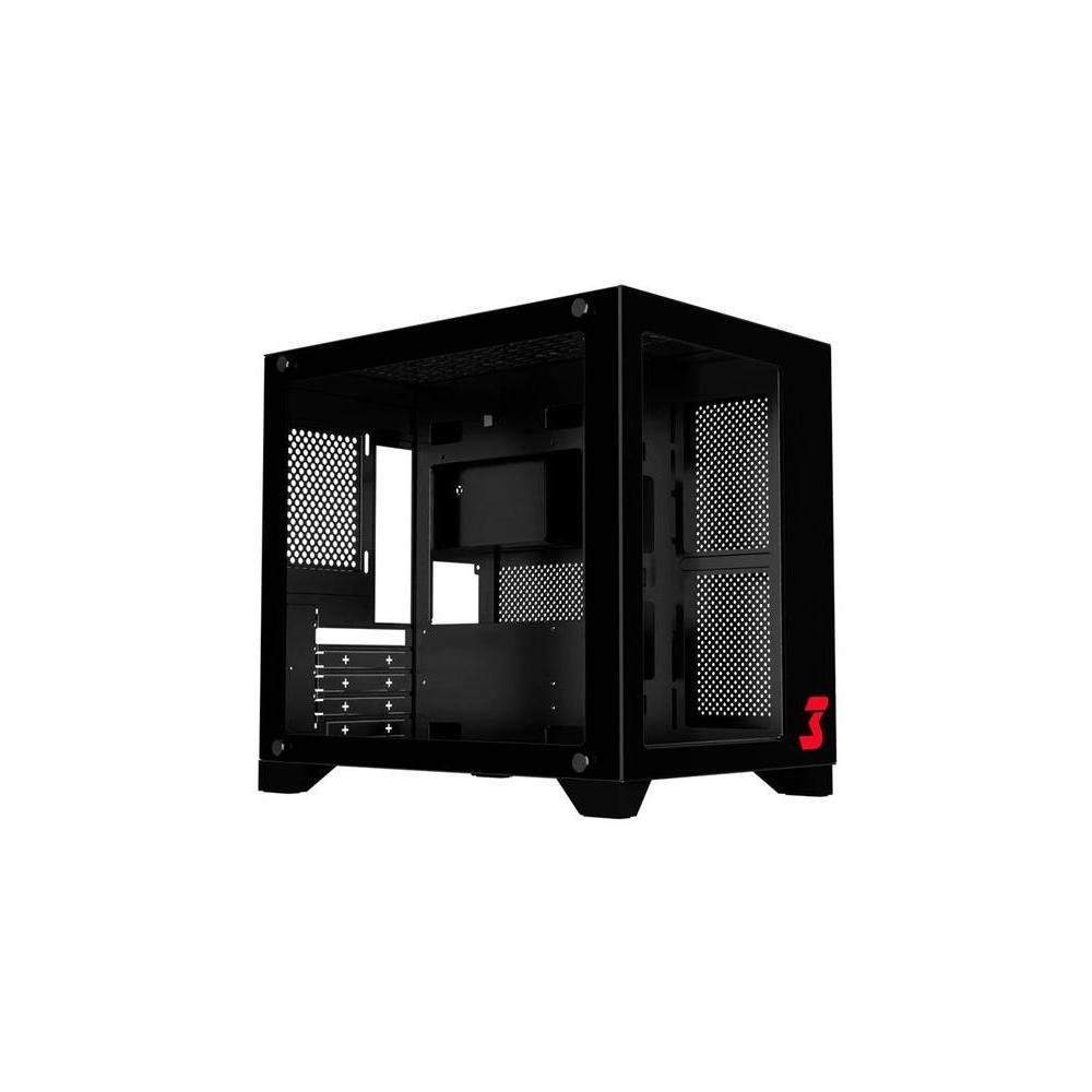 Gabinete Gamer DT3 Sports Hyper, Mini Tower, Lateral e Frontal em Vidro Temperado 4mm, Preto - 13872-1..