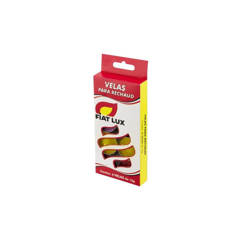 Vela Para Rechaud Colorida Fiat Lux 32 Unidades
