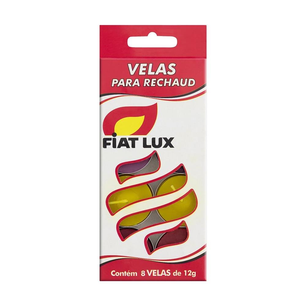 Vela Para Rechaud Colorida Fiat Lux 32 Unidades