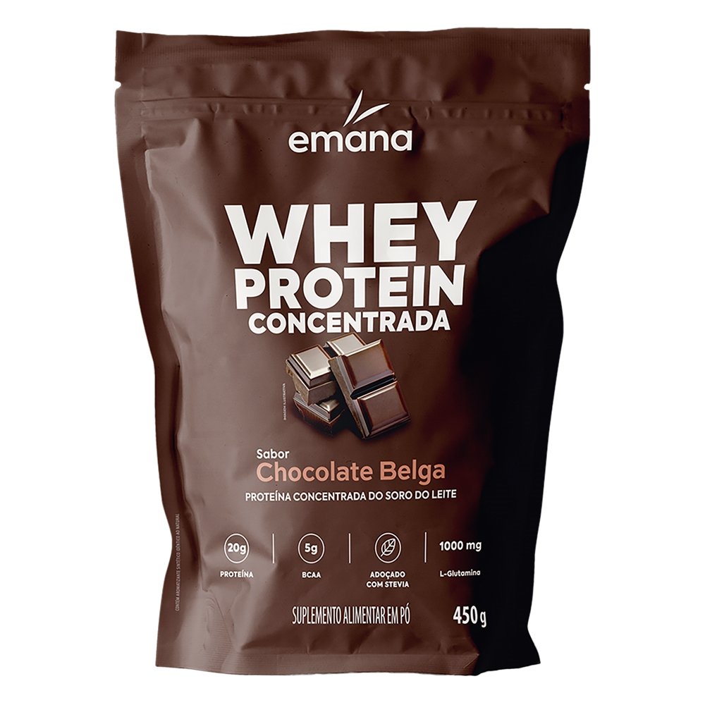 Whey Protein Emana Chocolate Belga 450g