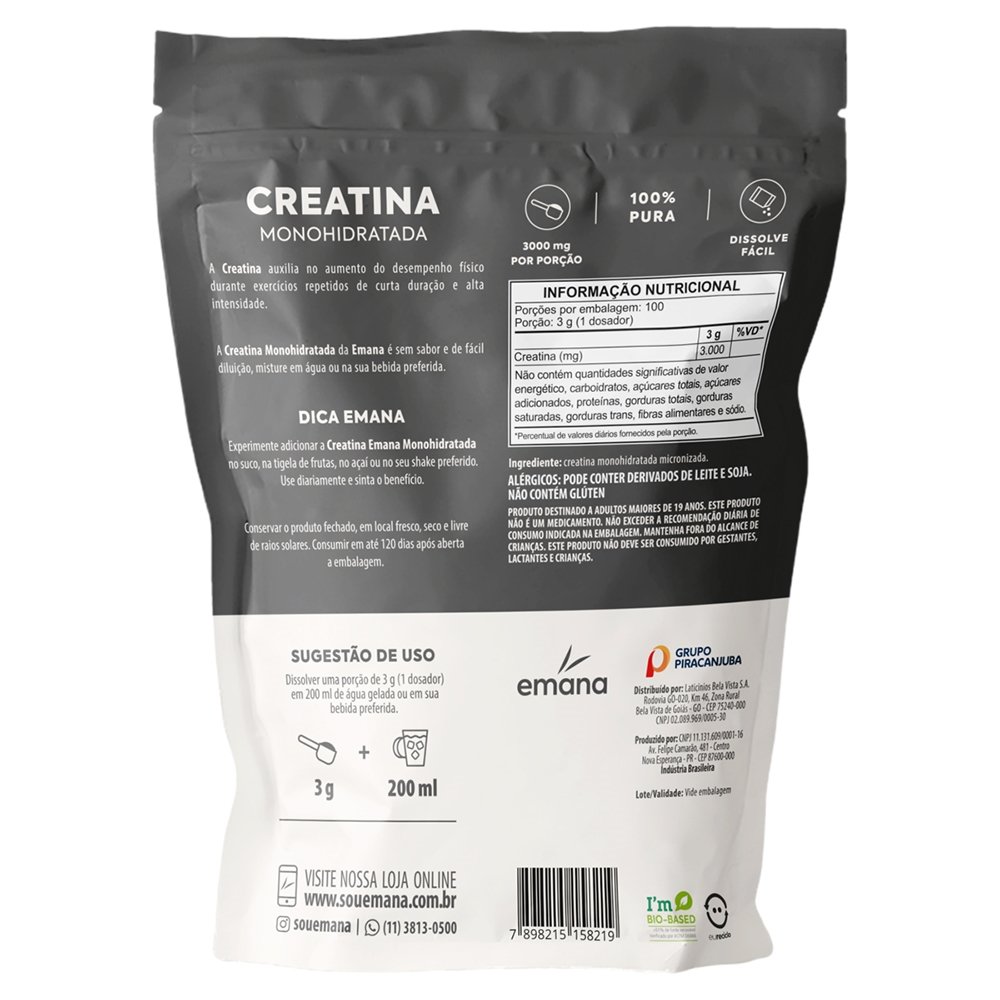 Creatina Emana Monohidratada 300g